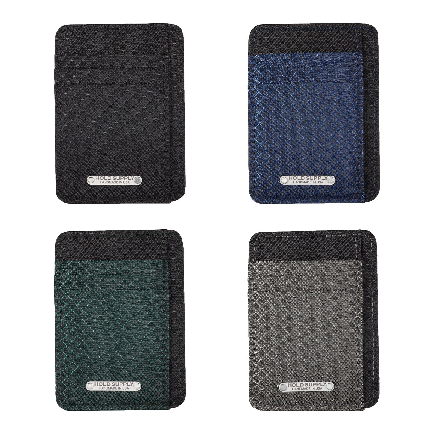 Gray & Black Ripstop Front Pocket Wallet