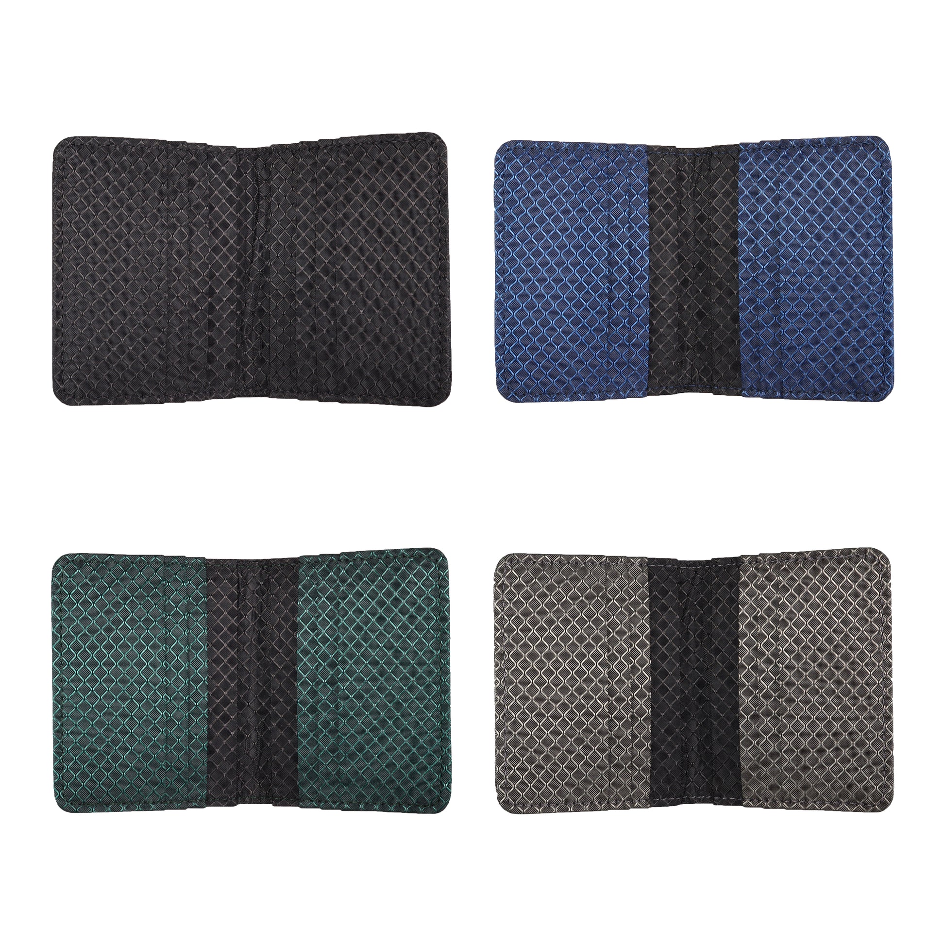 Black Ripstop Vertical Bifold Wallet