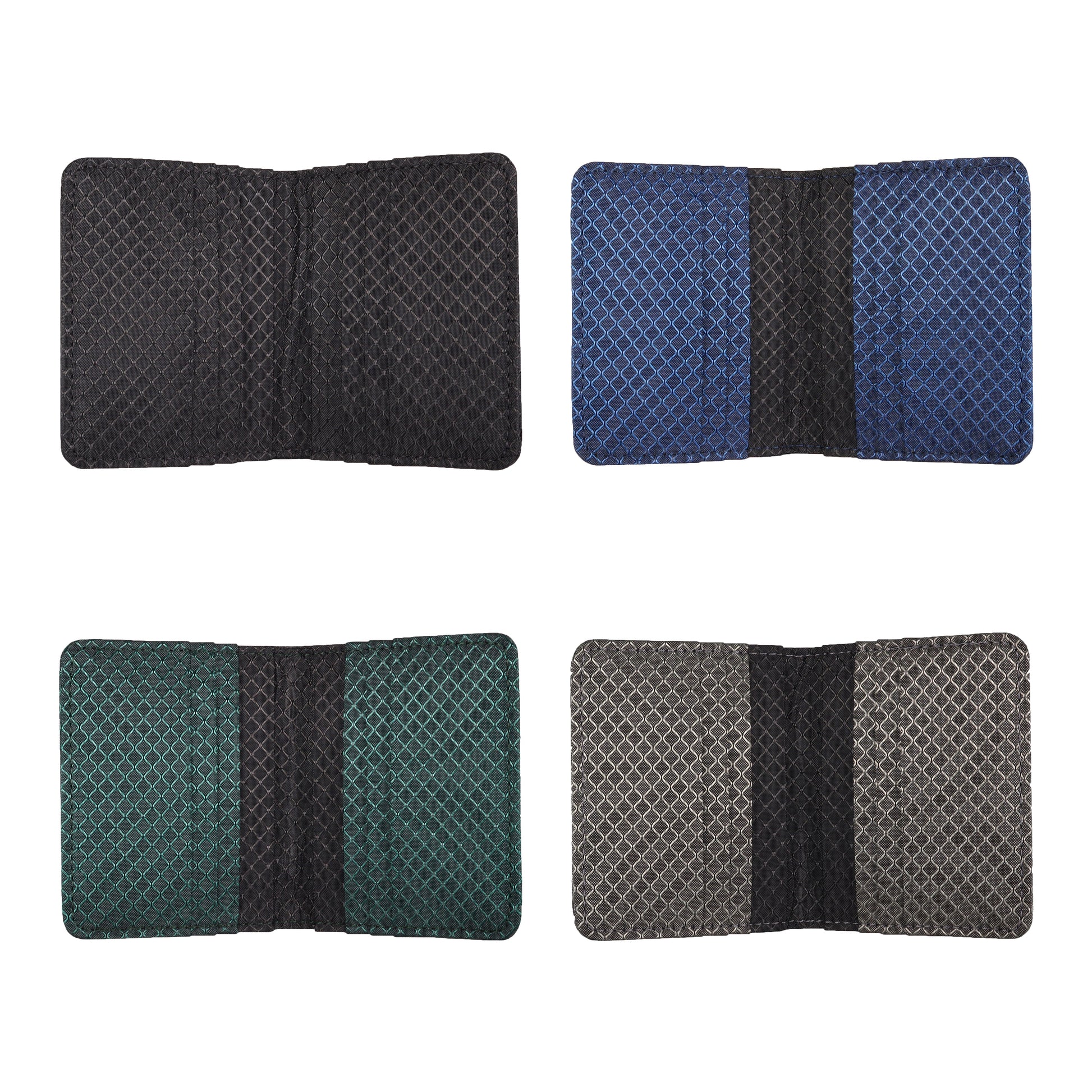 Black Ripstop Vertical Bifold Wallet