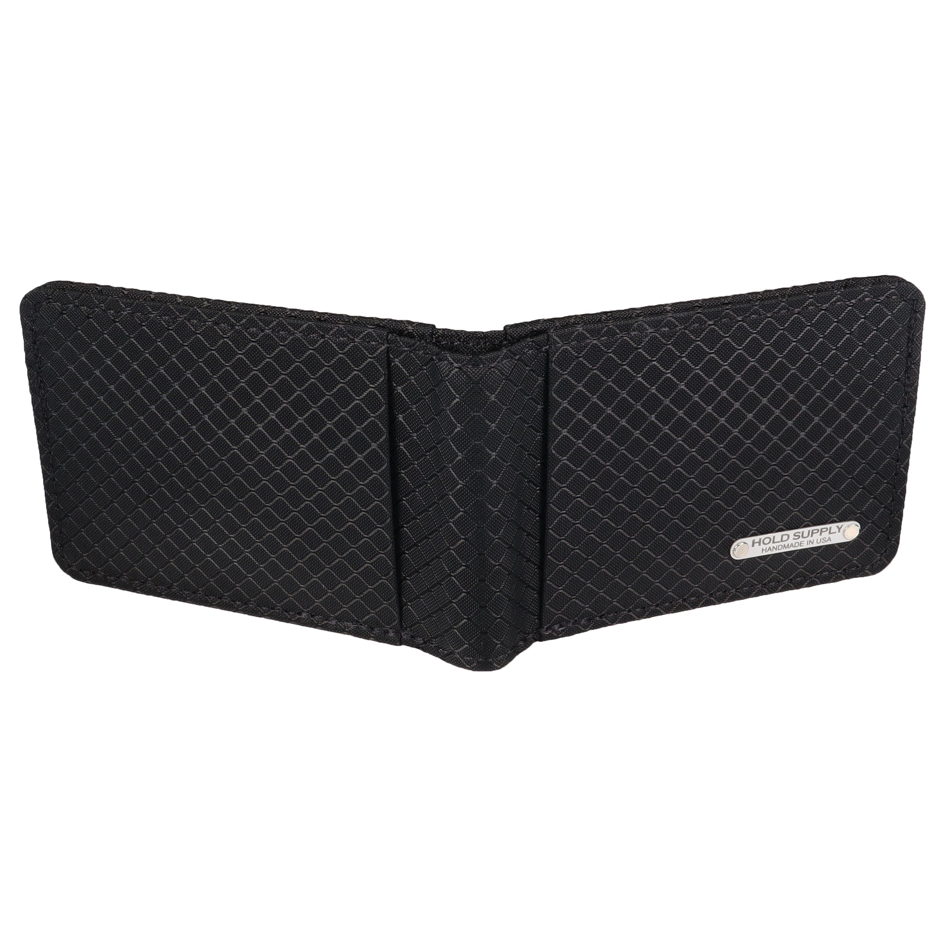 Black Ripstop Fabric Wallet