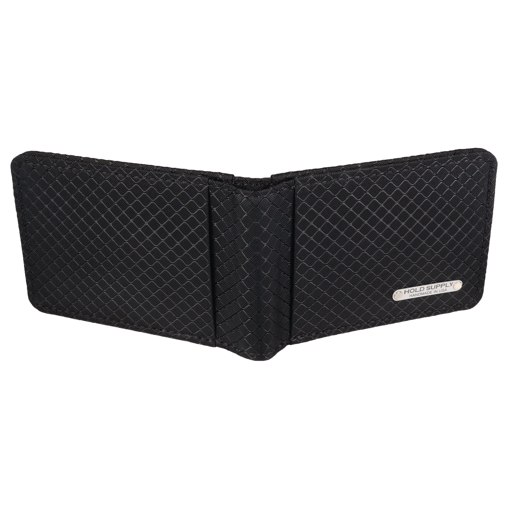 Black Ripstop Fabric Wallet