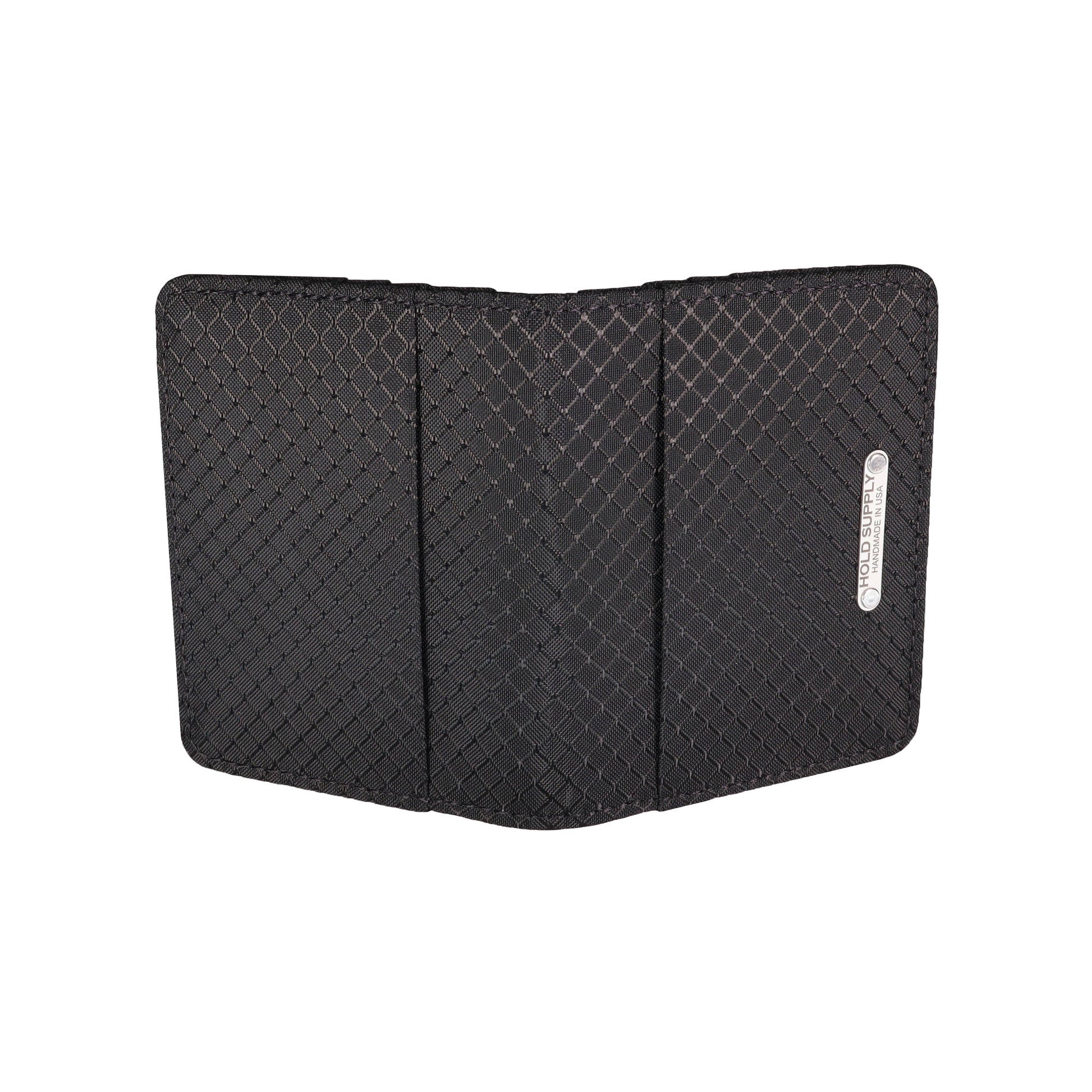 Black Ripstop Vertical Bifold Wallet