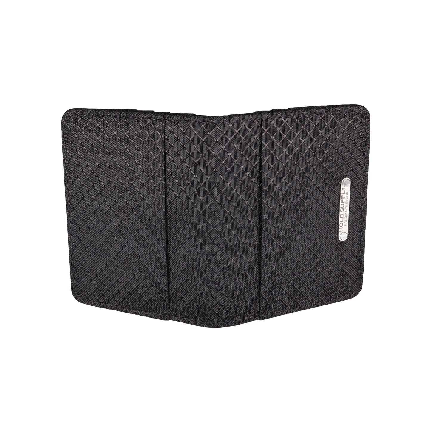 Black Ripstop Vertical Bifold Wallet