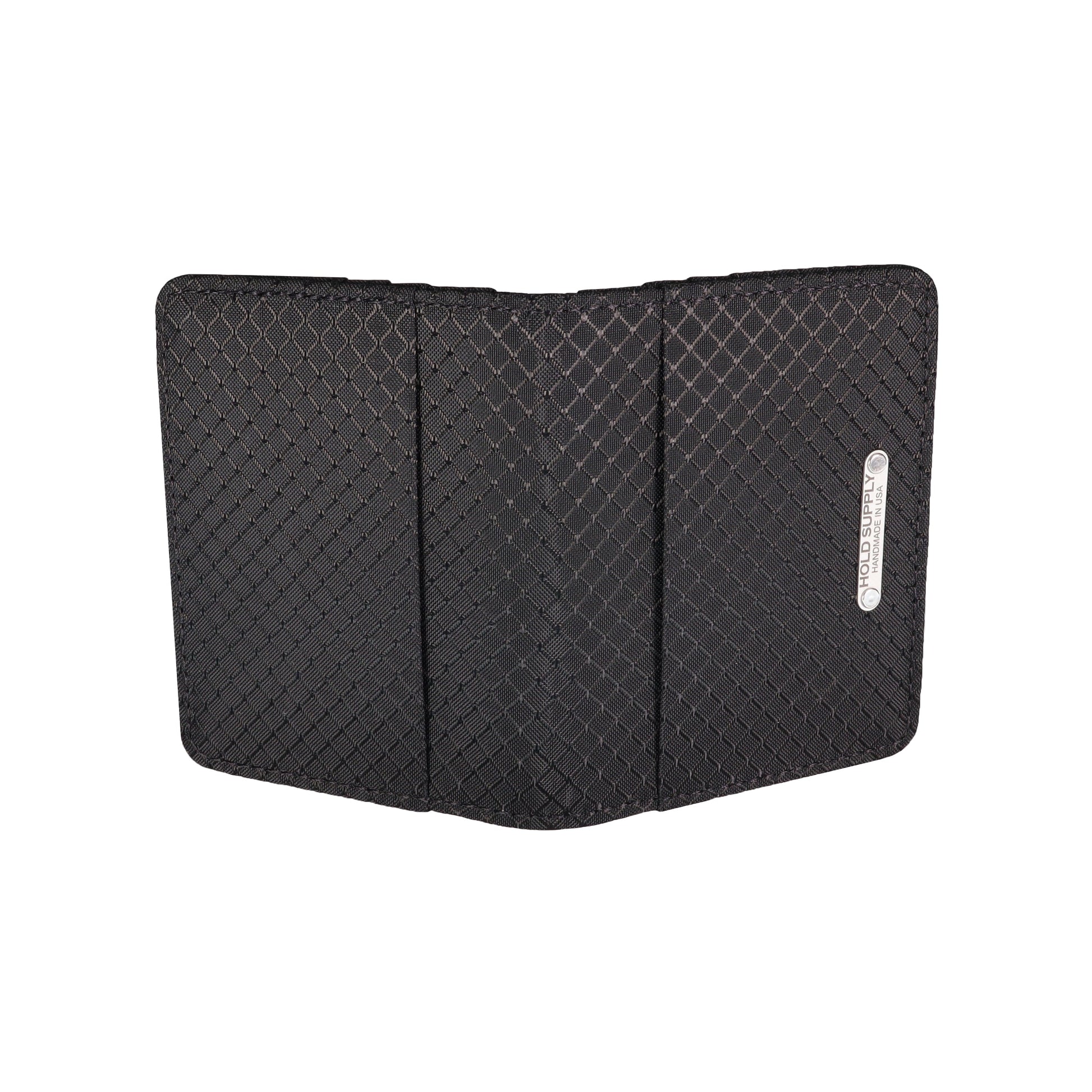 Black Ripstop Vertical Bifold Wallet
