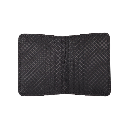 Black Ripstop Vertical Bifold Wallet
