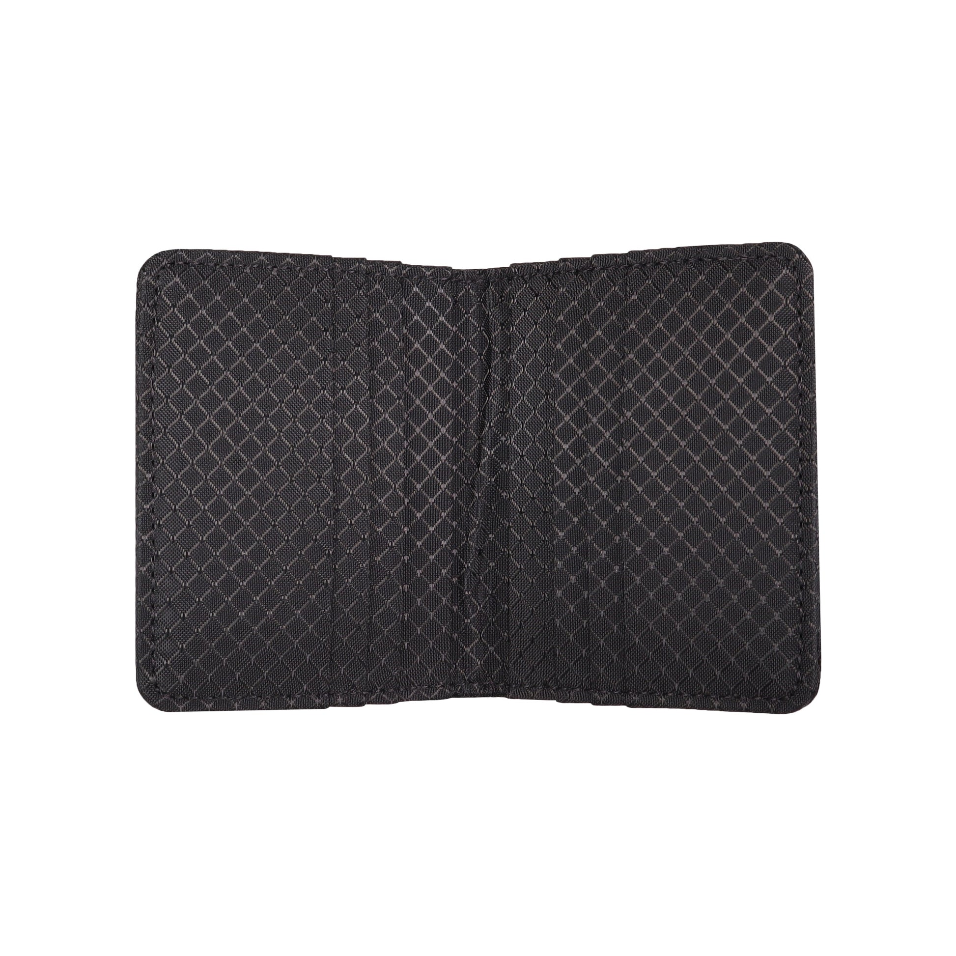 Black Ripstop Vertical Bifold Wallet