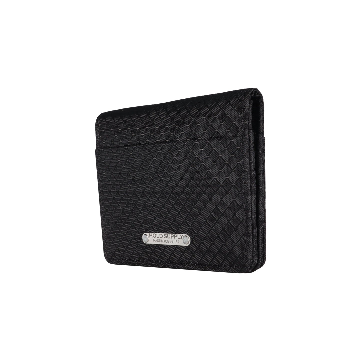 Black Ripstop Vertical Bifold Wallet