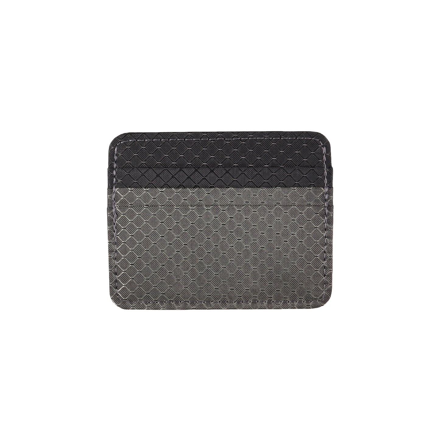 Gray and Black Ripstop Card Holder Wallet