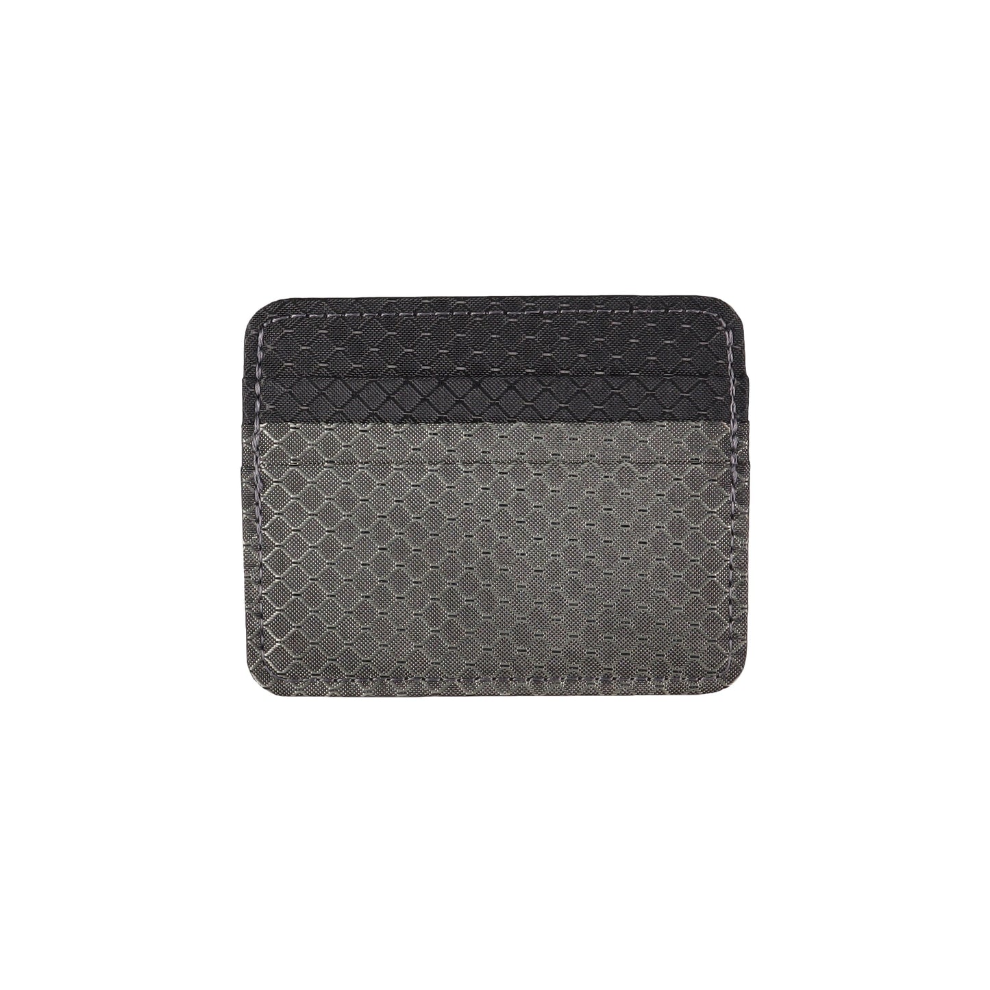Gray and Black Ripstop Card Holder Wallet