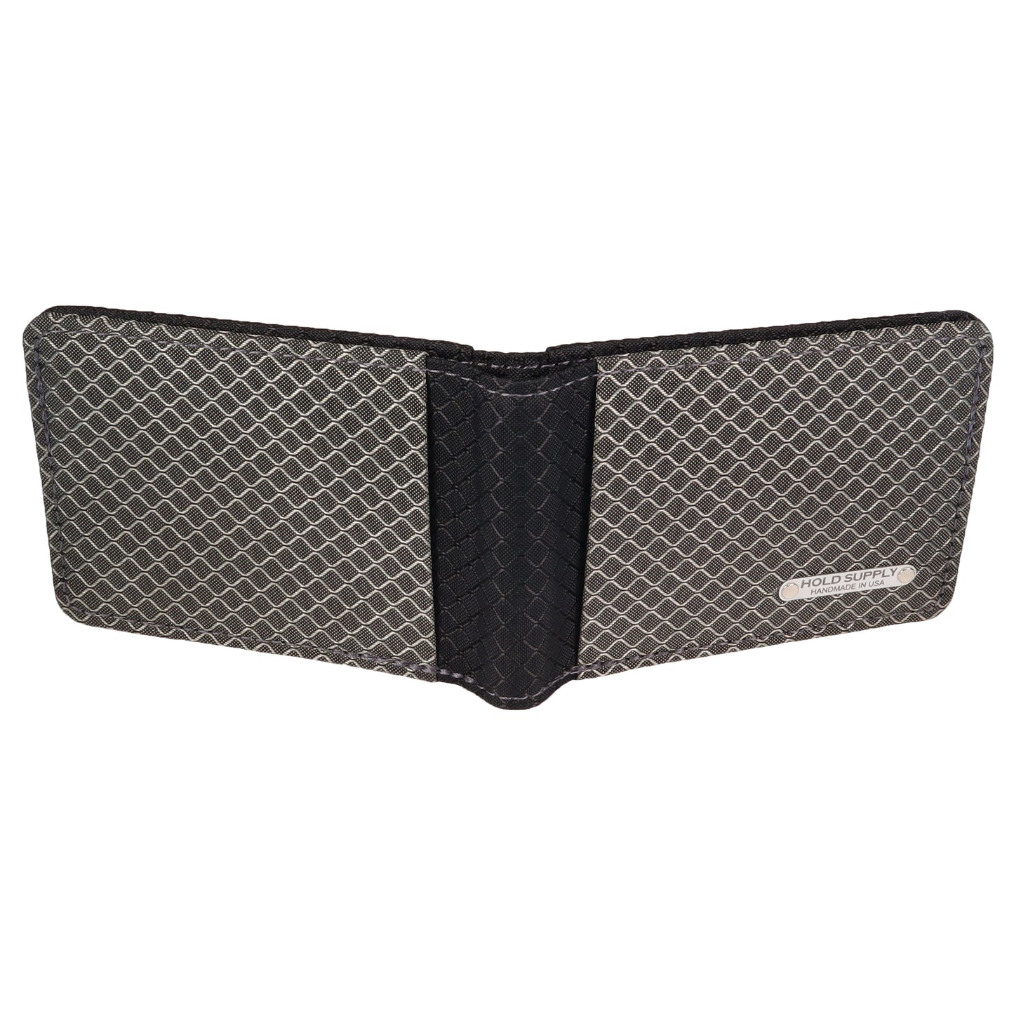 Gray and Black Ripstop Fabric Wallet