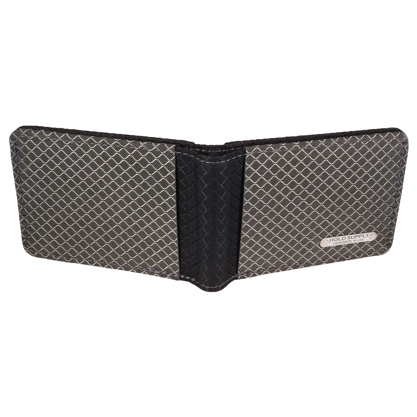 Gray and Black Ripstop Fabric Wallet