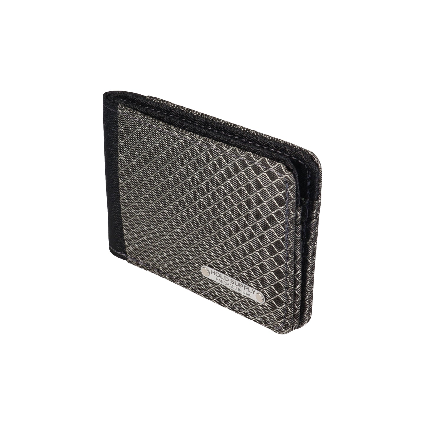 Gray and Black Ripstop Fabric Wallet
