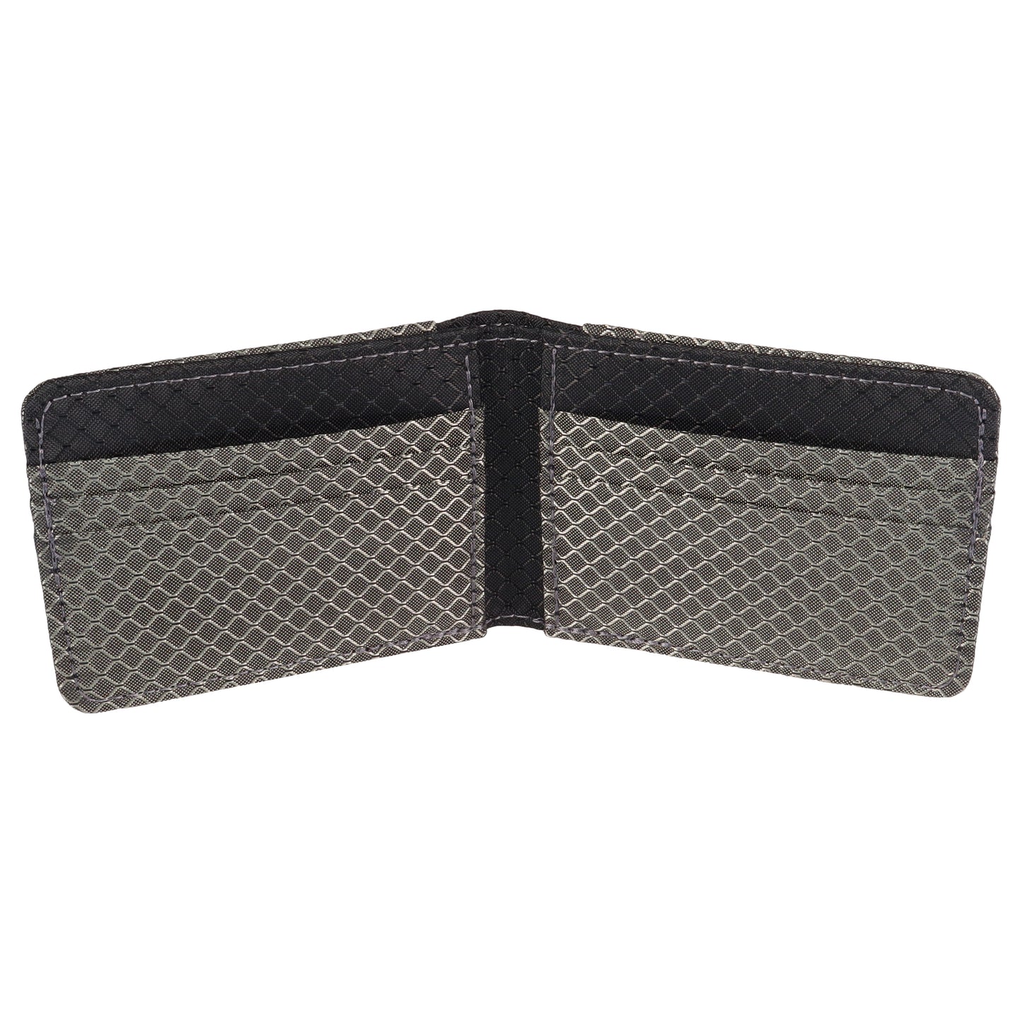 Gray and Black Ripstop Fabric Wallet
