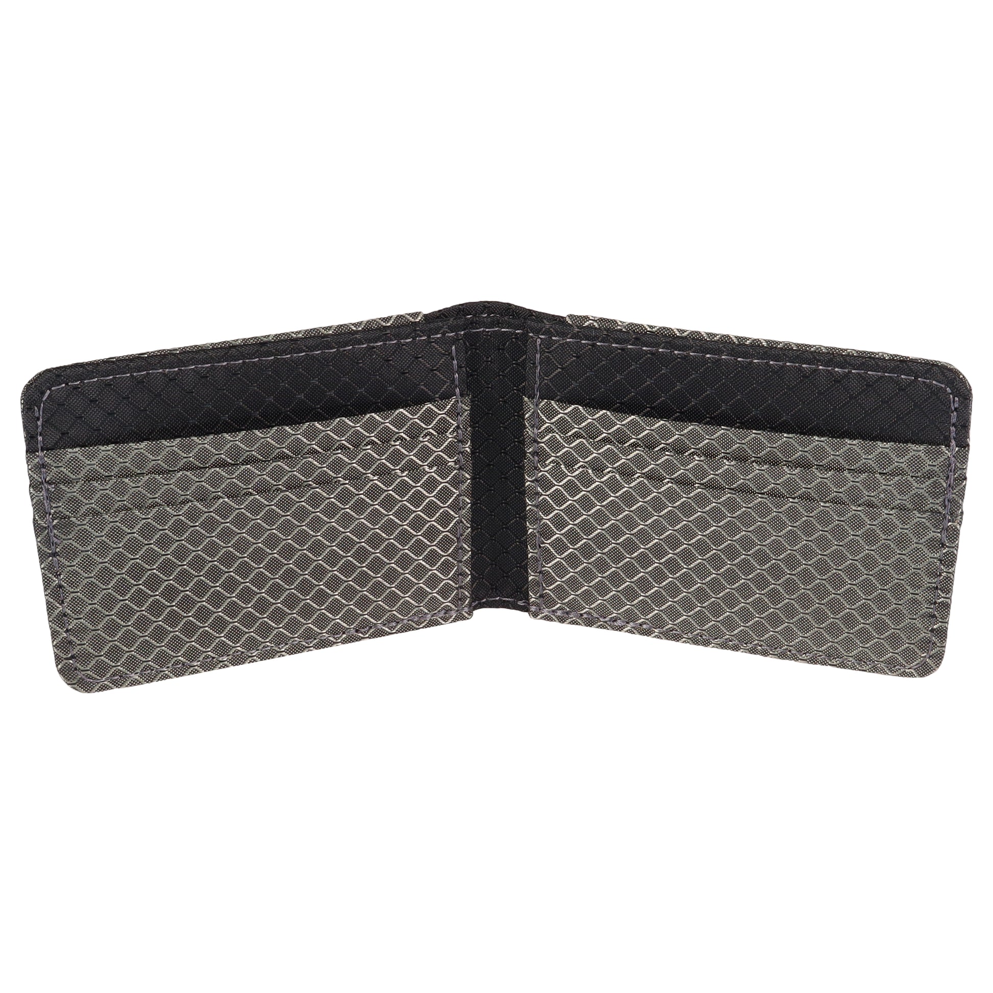 Gray and Black Ripstop Fabric Wallet