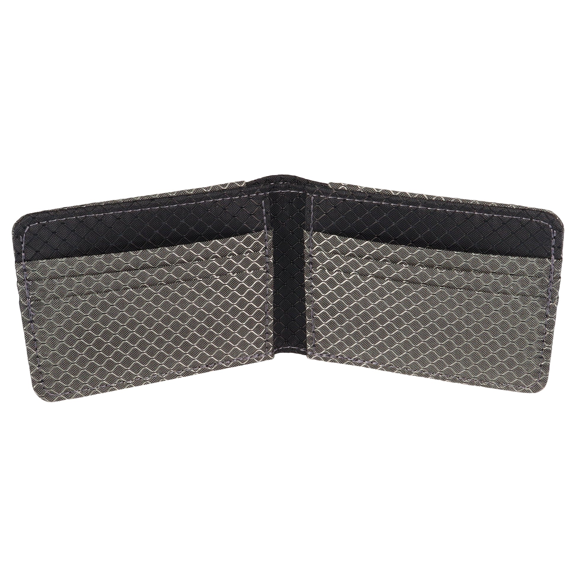 Gray and Black Ripstop Fabric Wallet