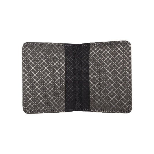Gray and Black Ripstop Vertical Bifold Wallet
