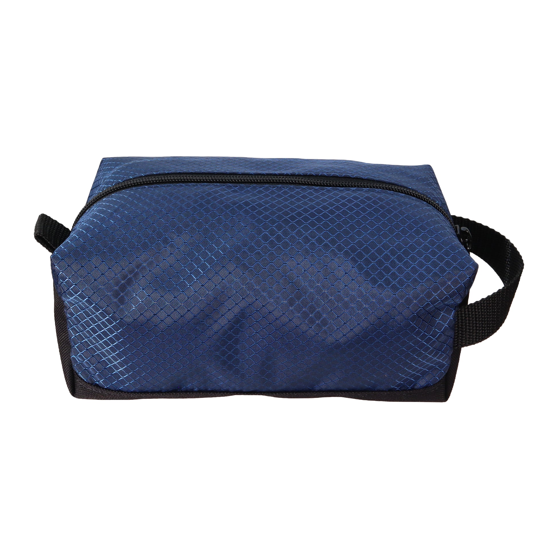 Navy Blue and Black Ripstop and Canvas Toiletry Bag