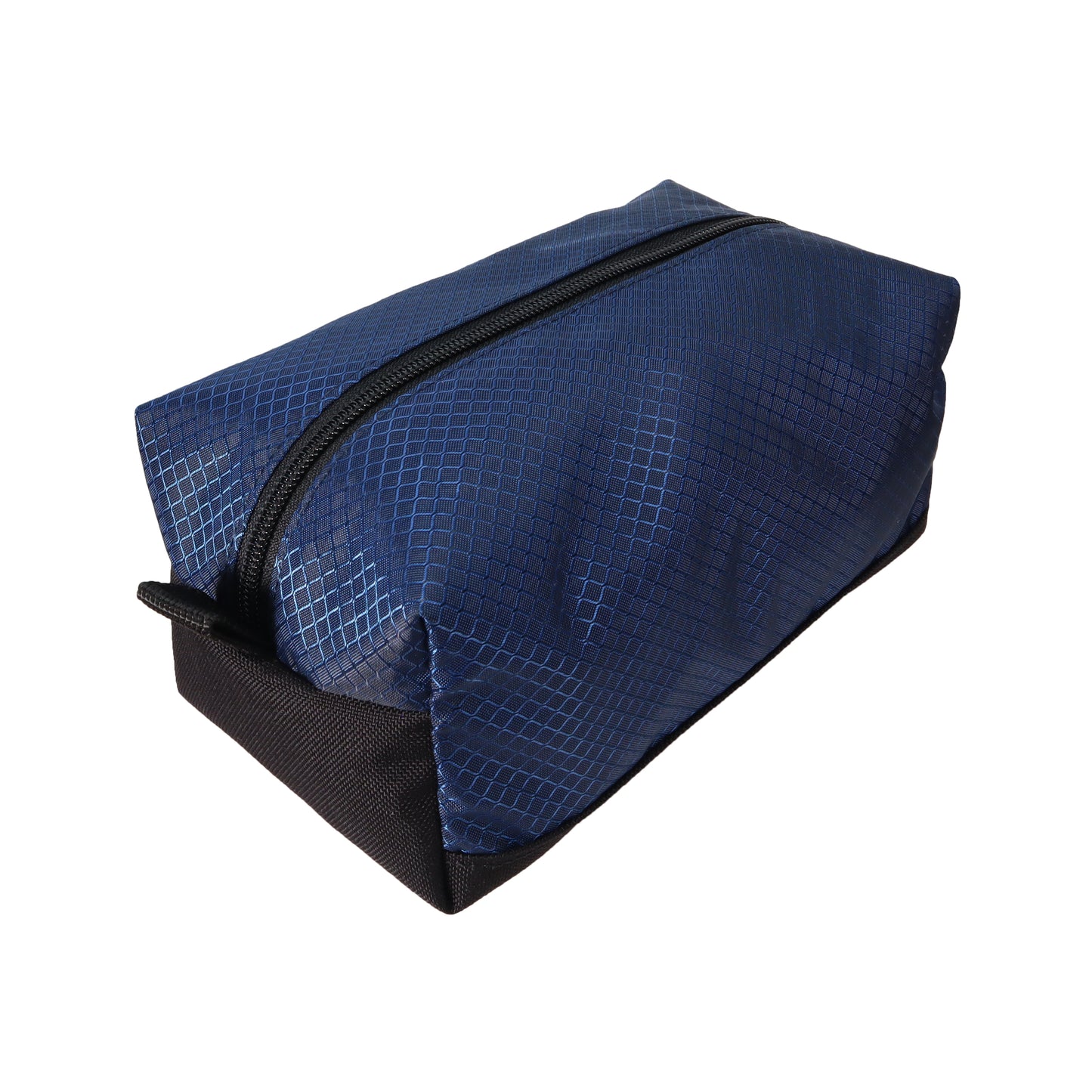 Navy Blue and Black Ripstop and Canvas Toiletry Bag