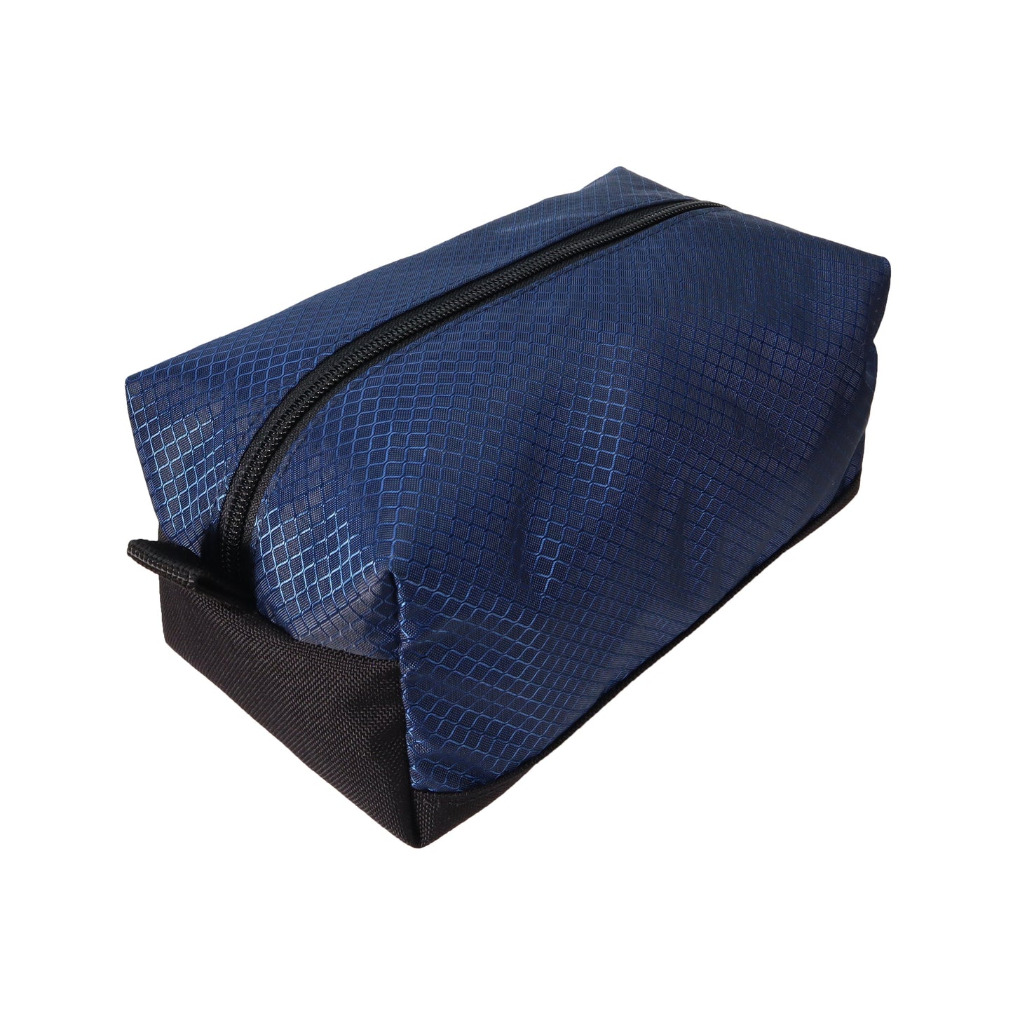 Navy Blue and Black Ripstop and Canvas Toiletry Bag