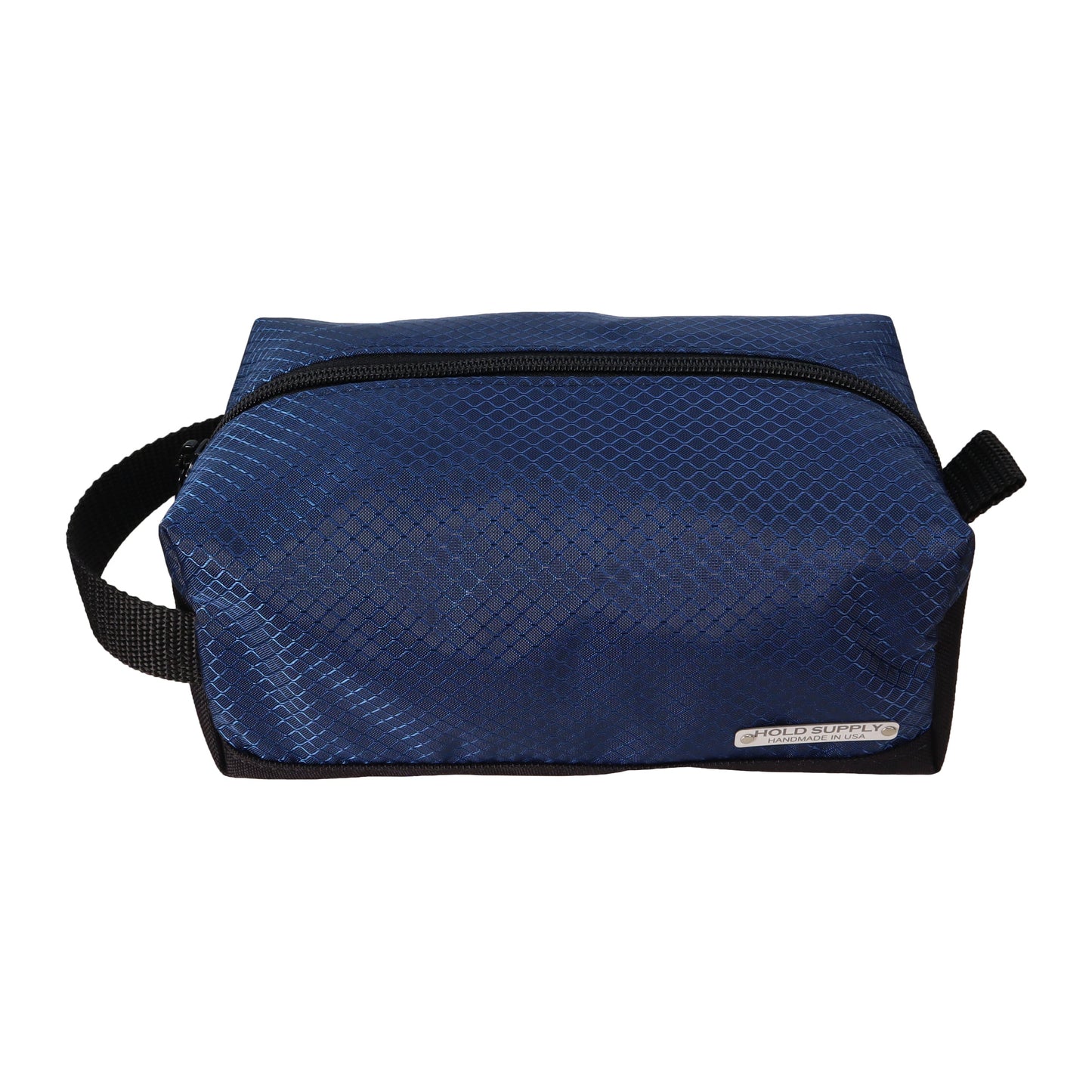 Navy Blue and Black Ripstop and Canvas Toiletry Bag
