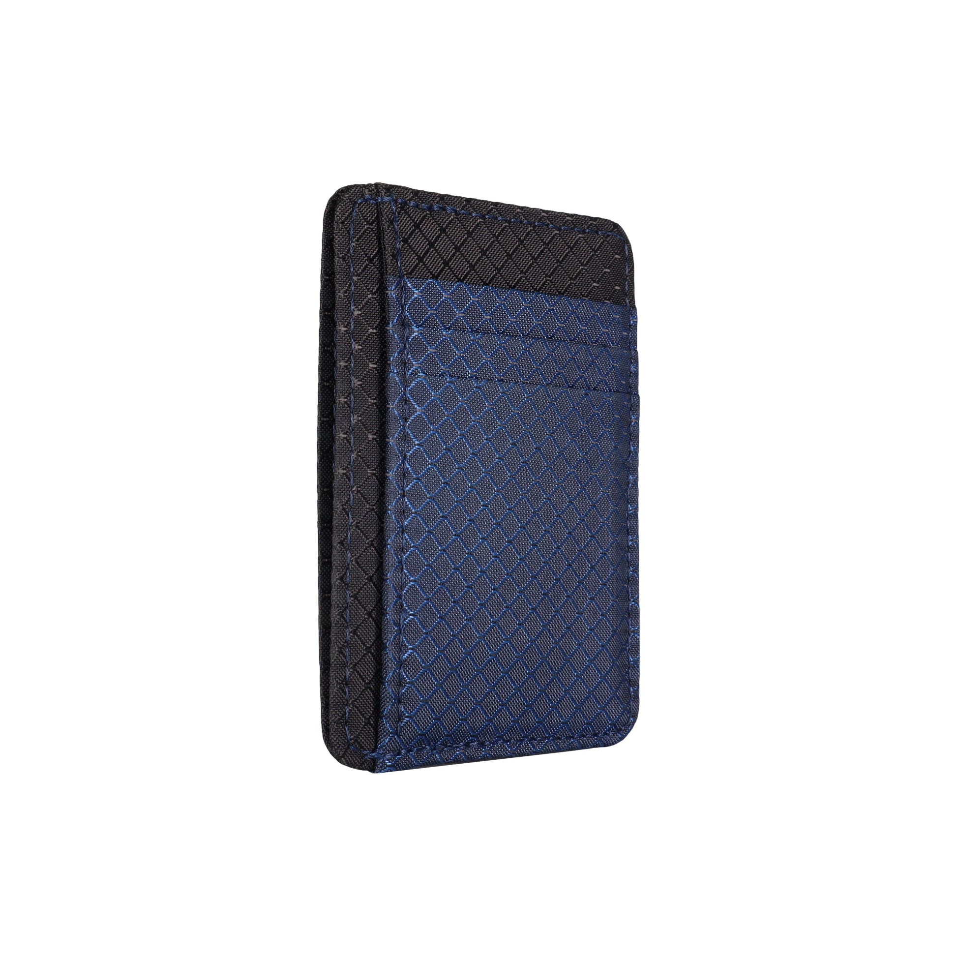 Navy Blue & Black Ripstop Front Pocket Wallet