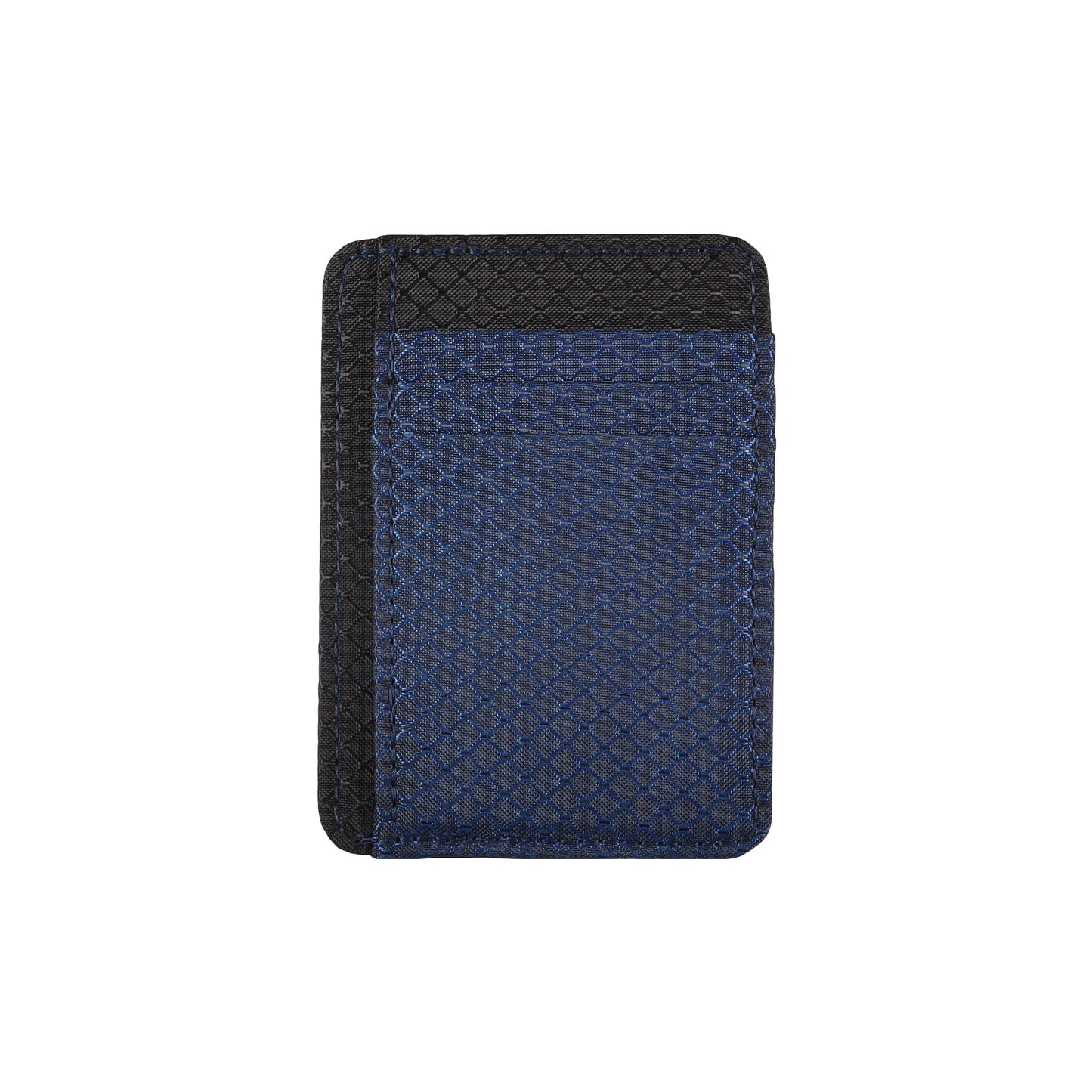 Navy Blue & Black Ripstop Front Pocket Wallet