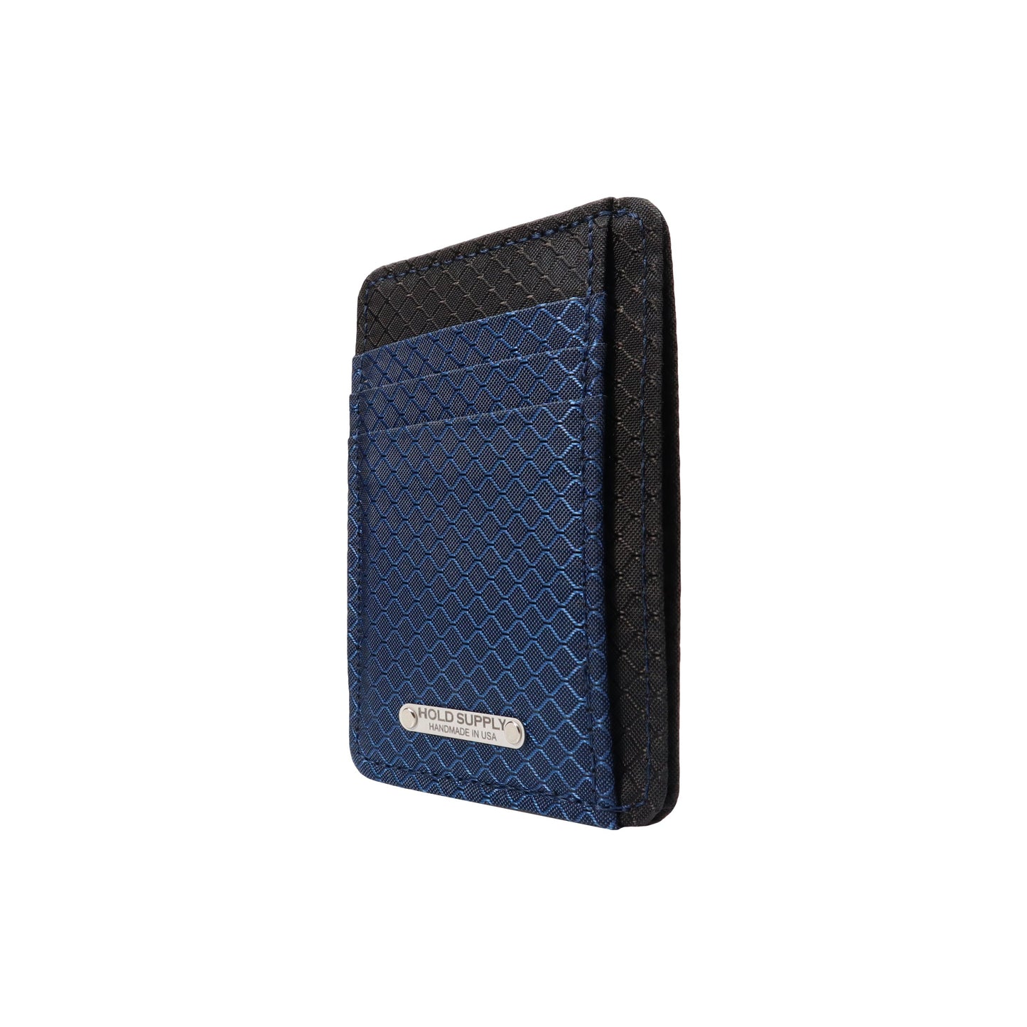 Navy Blue & Black Ripstop Front Pocket Wallet