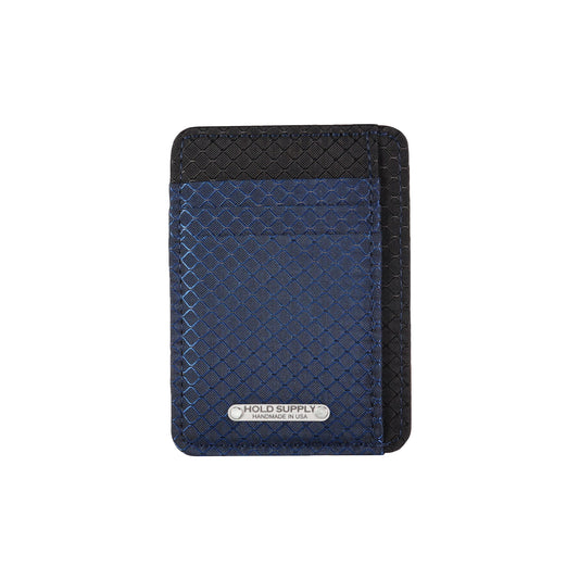Navy Blue & Black Ripstop Front Pocket Wallet