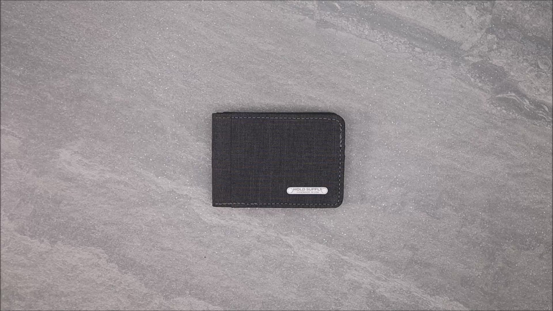 Gray Fabric Bifold Wallet