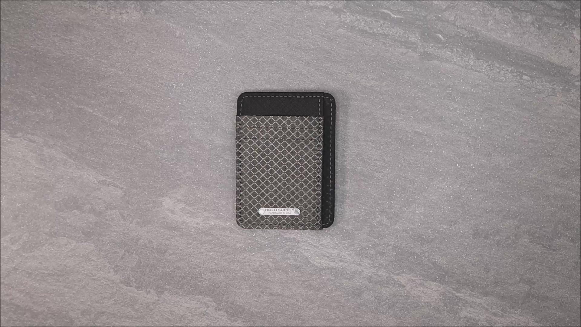 Gray & Black Ripstop Front Pocket Wallet