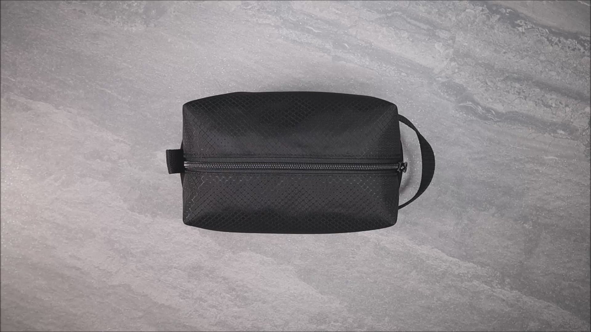 Black Ripstop and Canvas Toiletry Bag