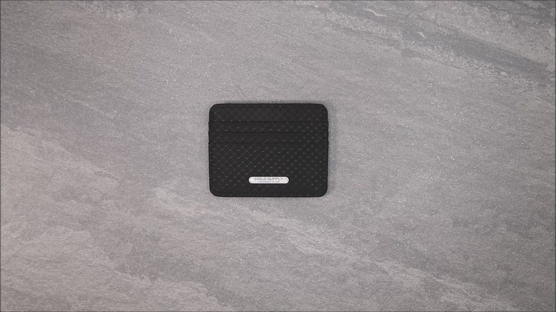 Black Ripstop Card Holder Wallet