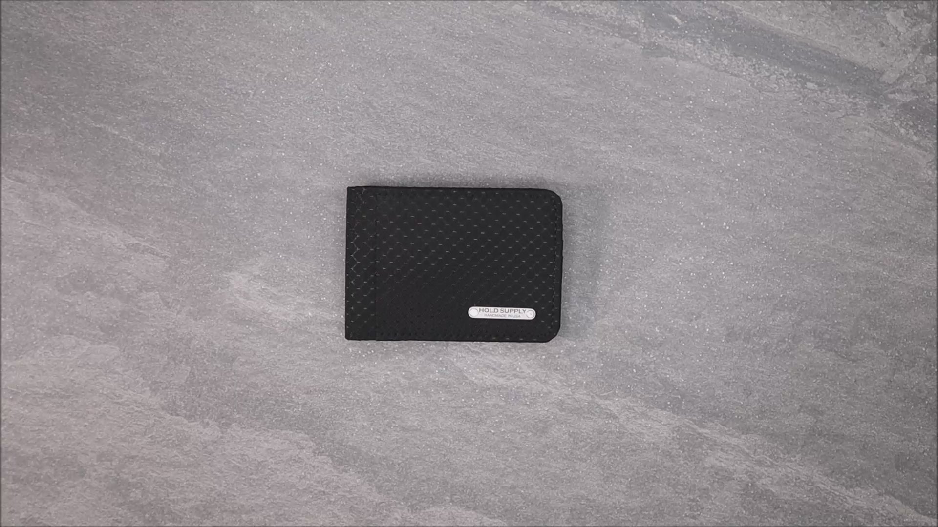 Black Ripstop Fabric Wallet