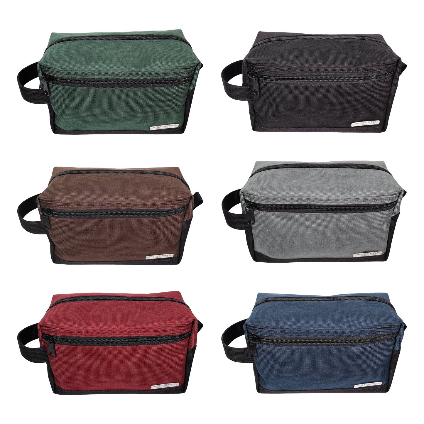 Black Tall Canvas Toiletry Bag