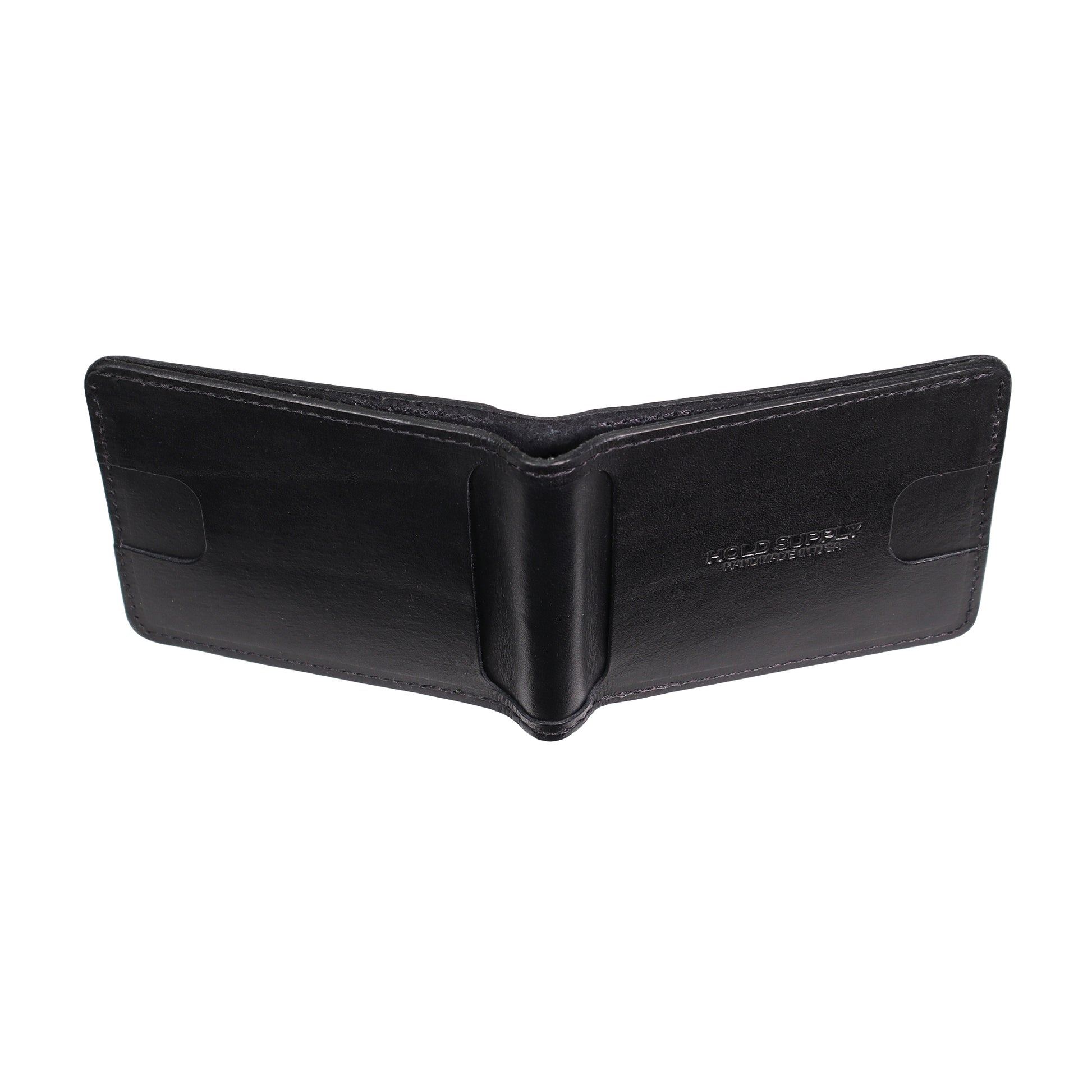 Black Men's Leather Bifold Wallet