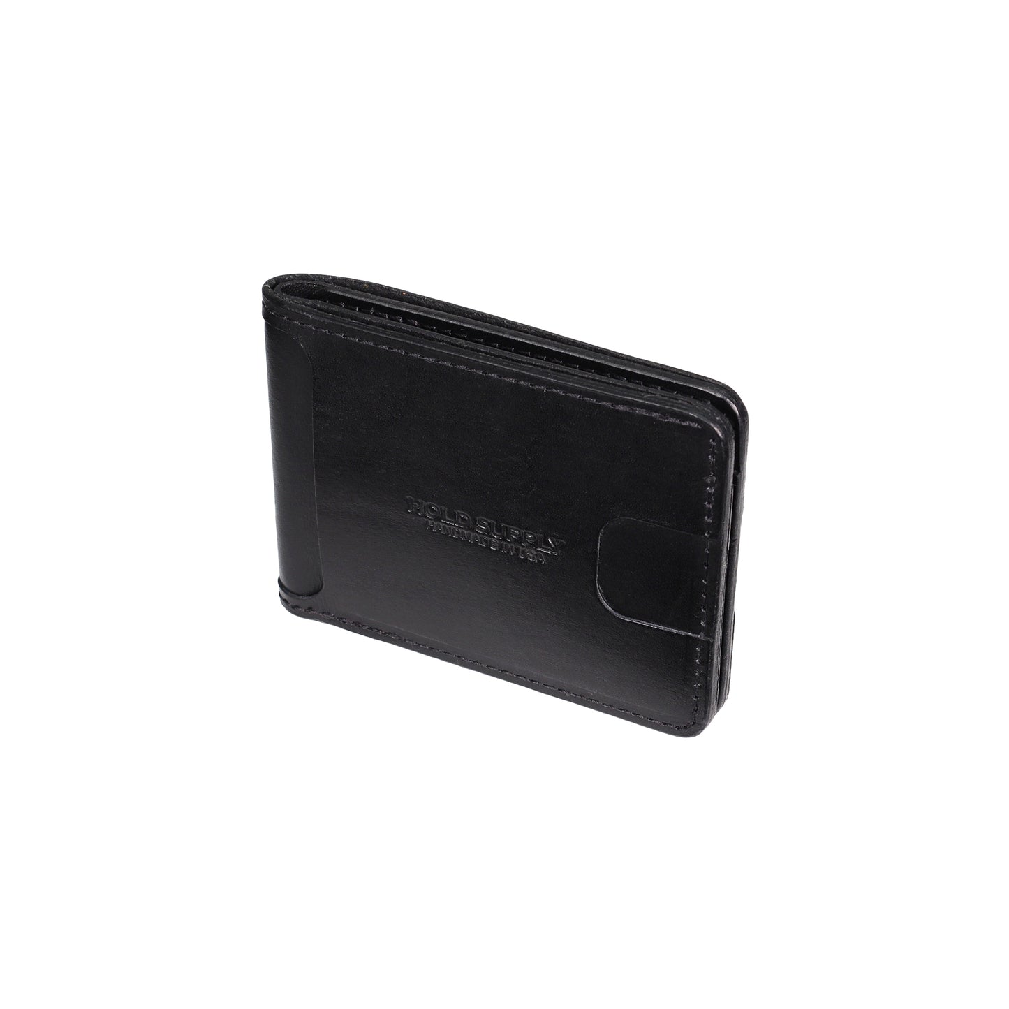 Black Men's Leather Bifold Wallet