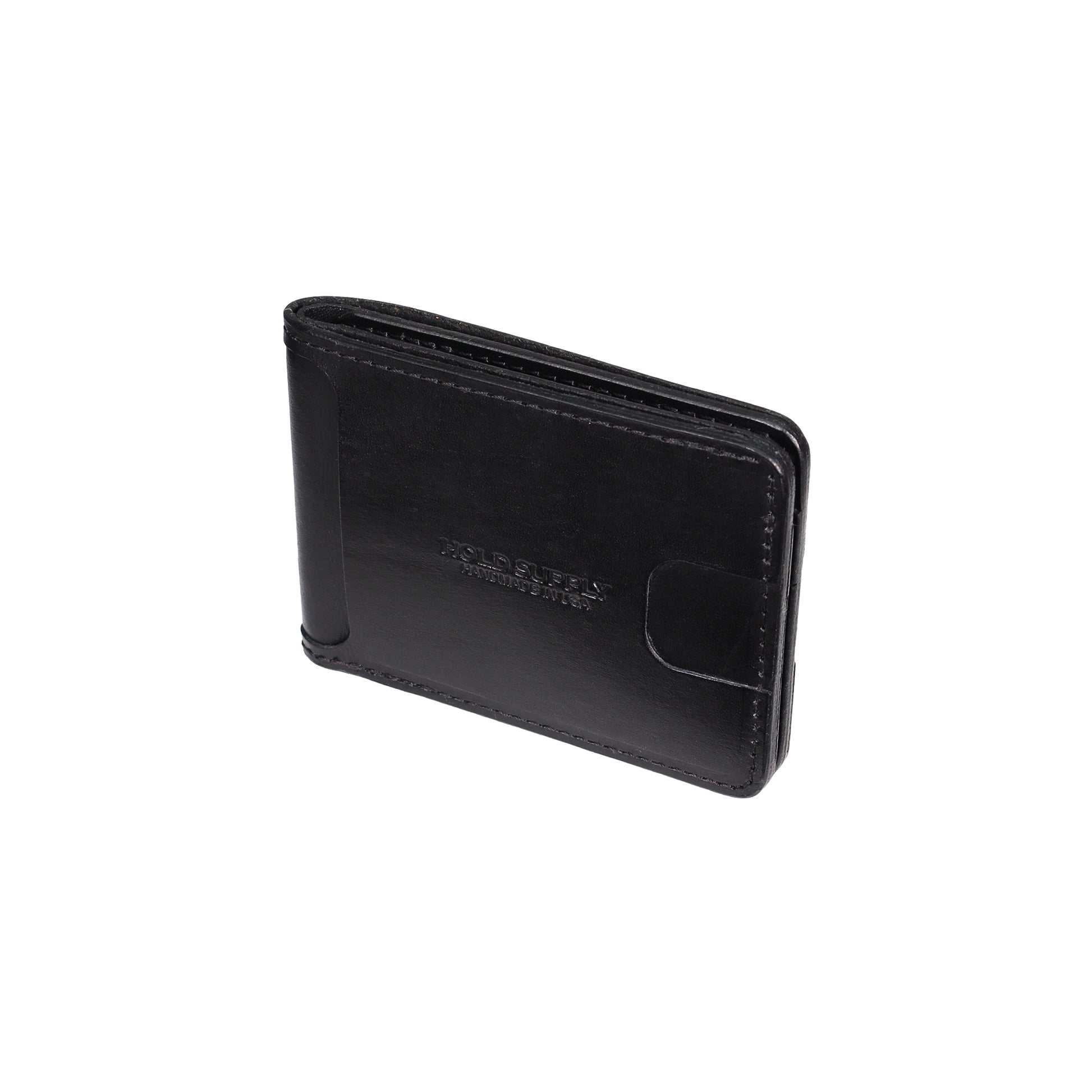 Black Men's Leather Bifold Wallet
