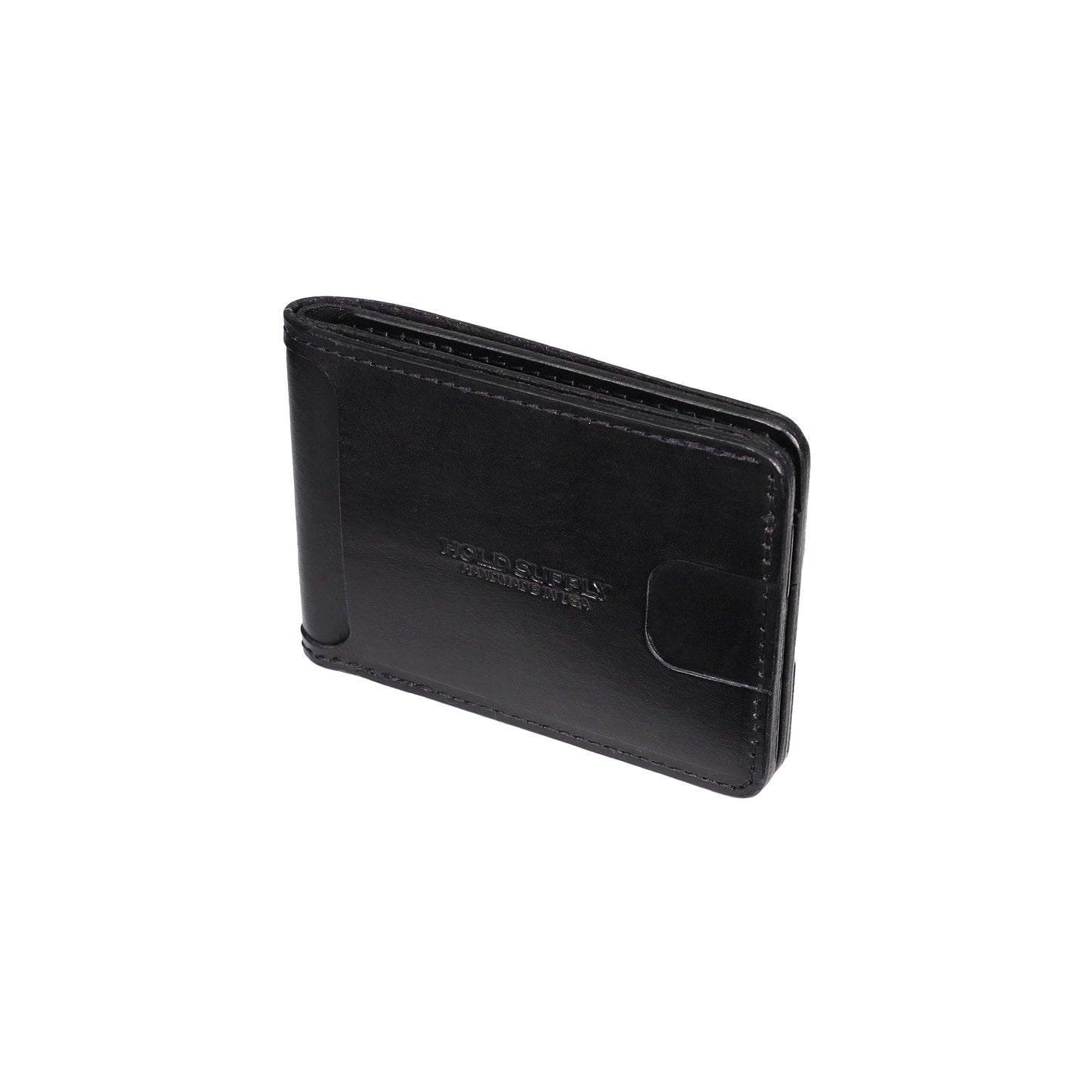 Black Men's Leather Bifold Wallet