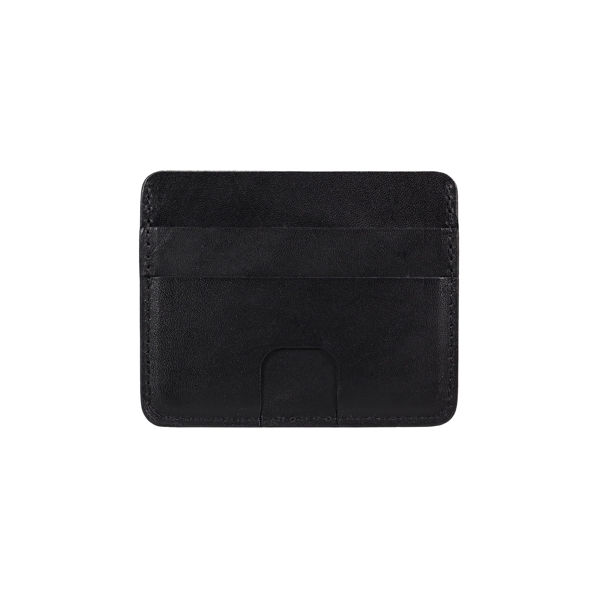 Black Leather Card Holder Wallet
