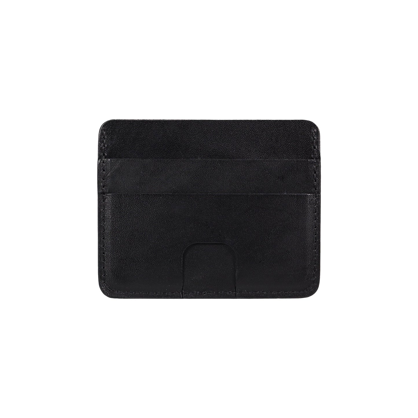 Black Leather Card Holder Wallet