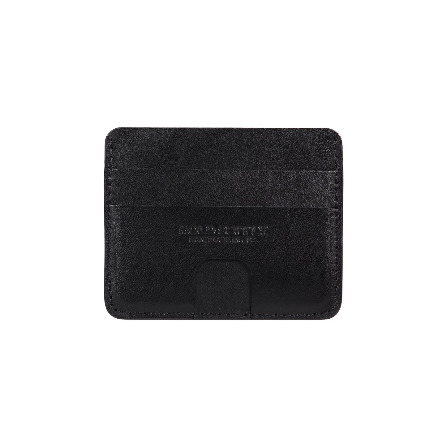 Black Leather Card Holder Wallet