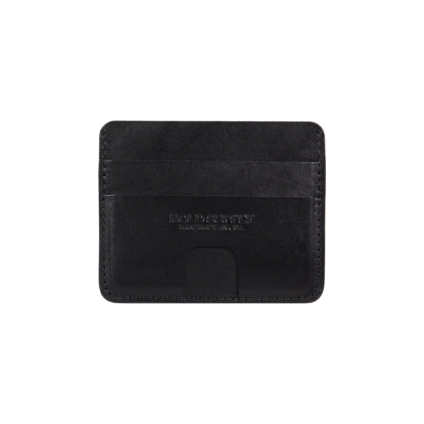 Black Leather Card Holder Wallet