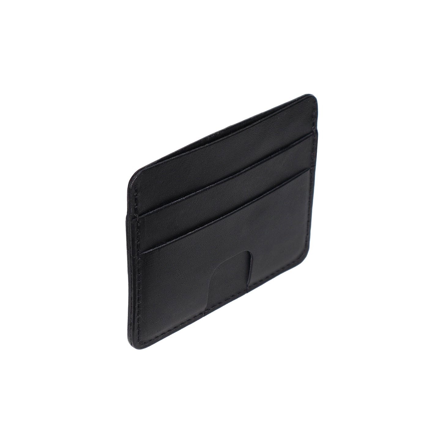 Black Leather Card Holder Wallet