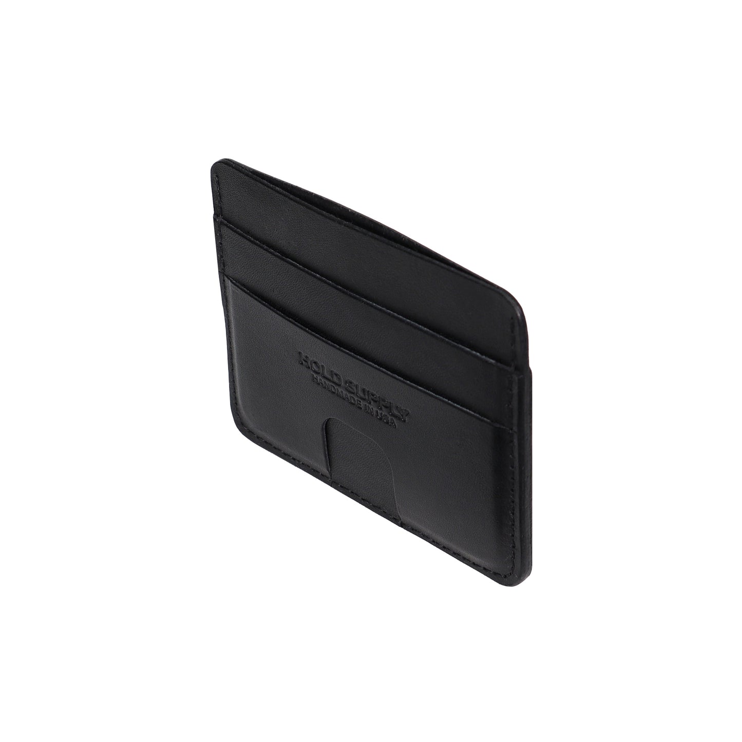 Black Leather Card Holder Wallet