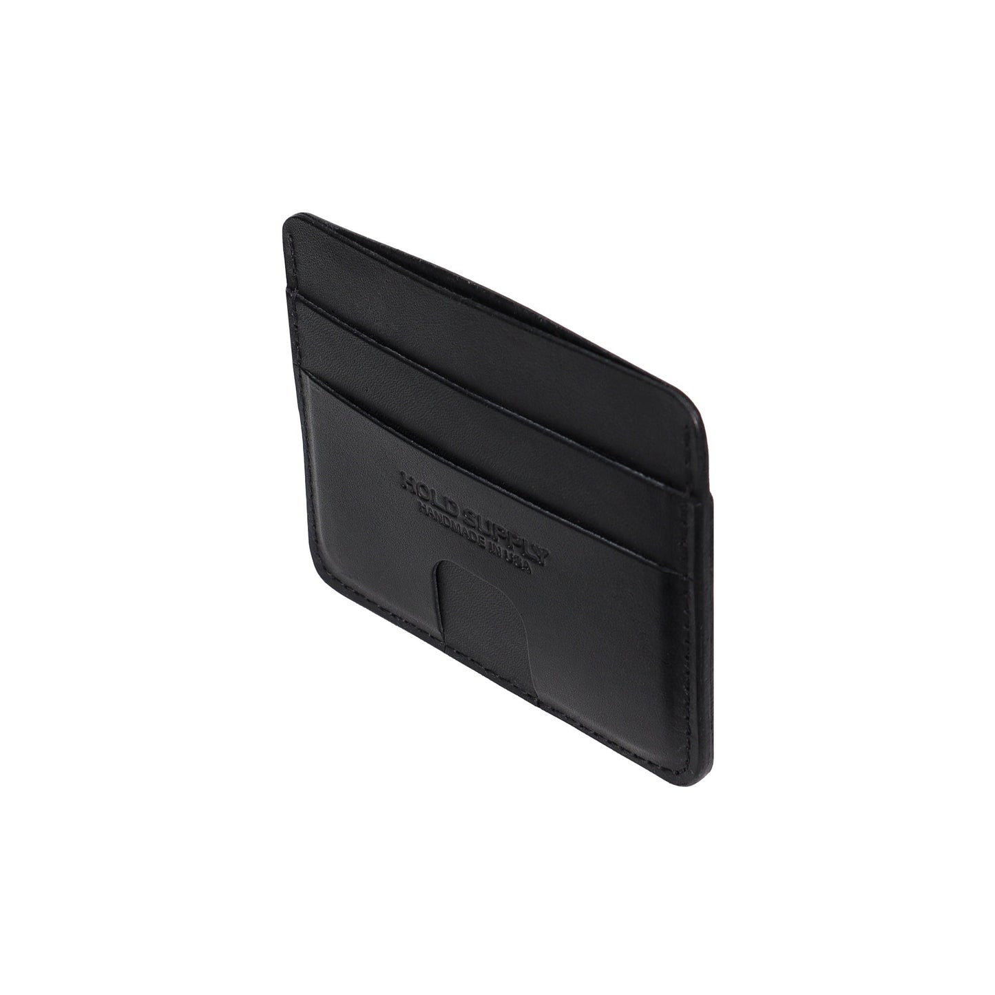 Black Leather Card Holder Wallet