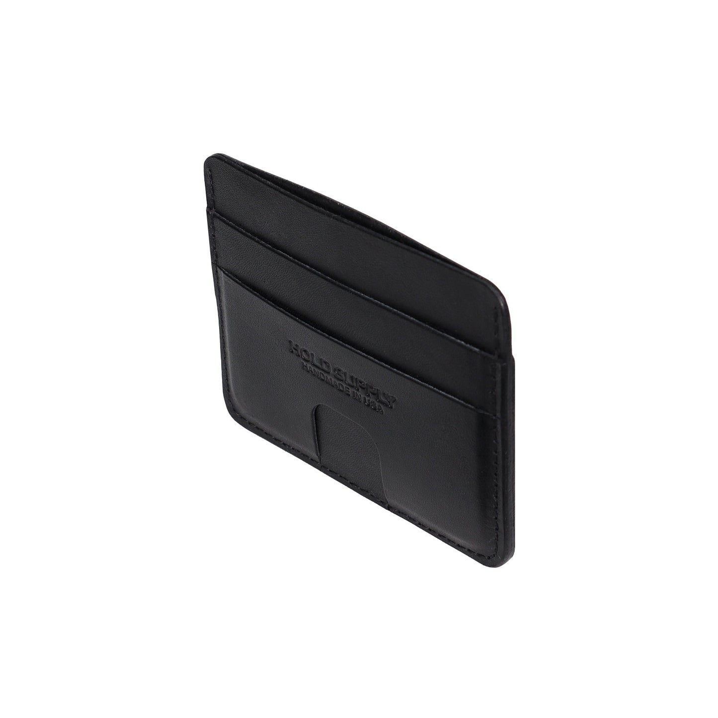 Black Leather Card Holder Wallet