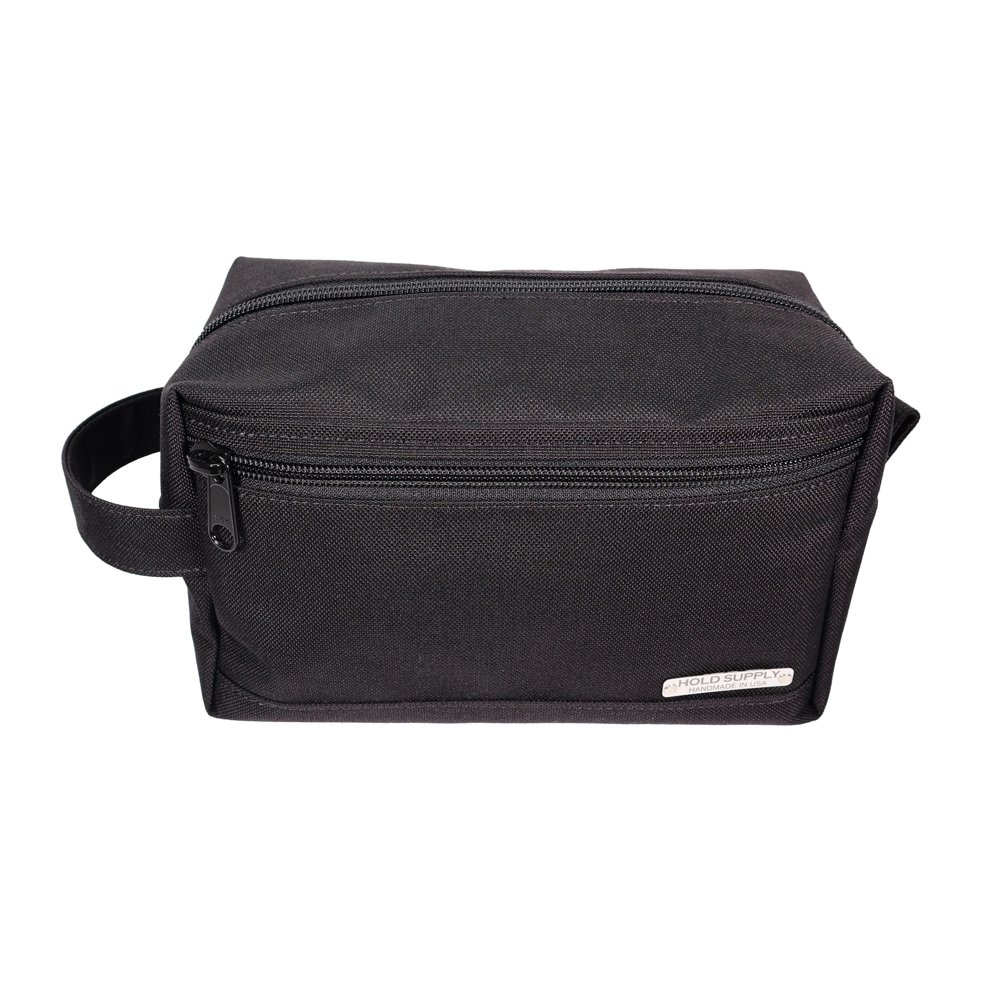 Black Tall Canvas Toiletry Bag