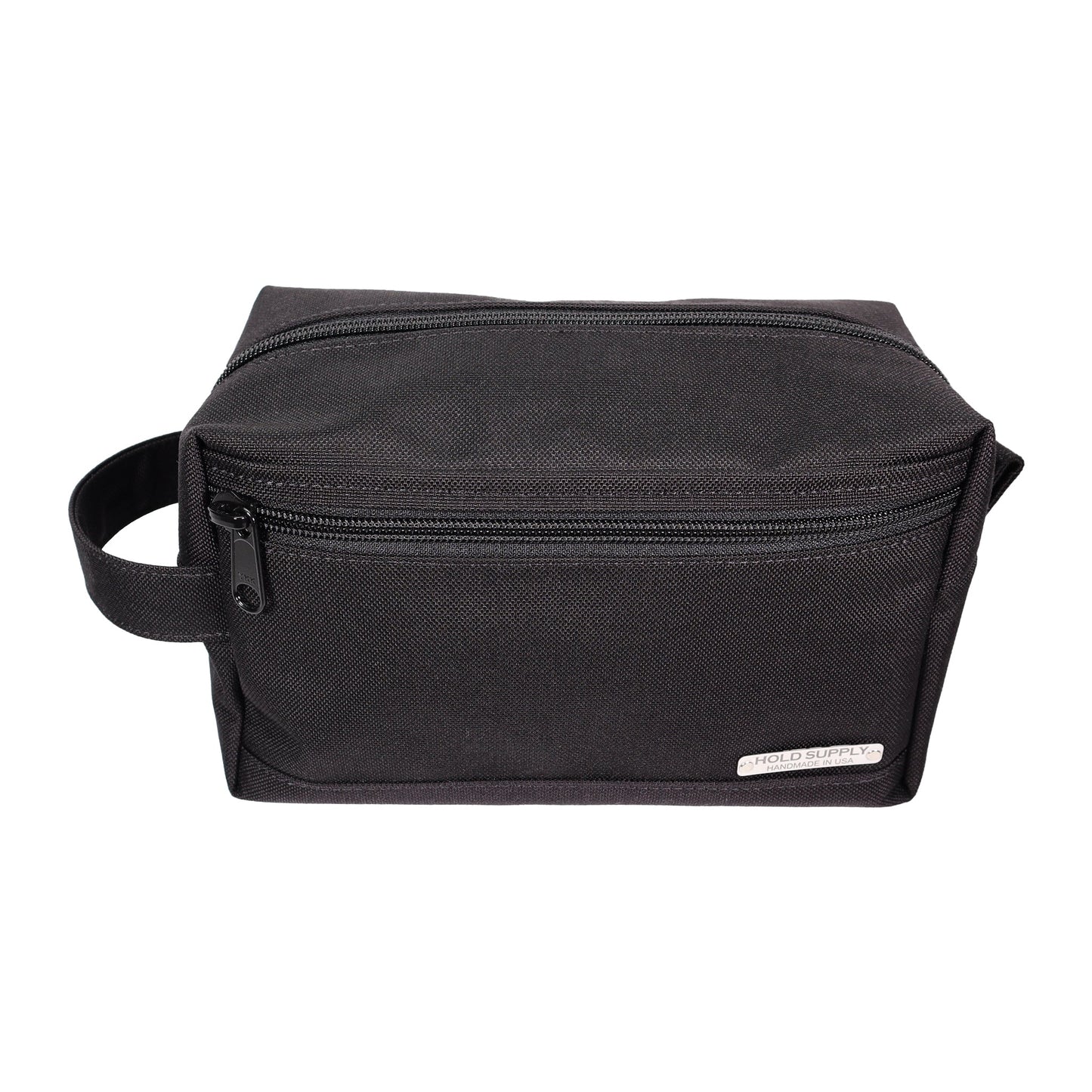Black Tall Canvas Toiletry Bag
