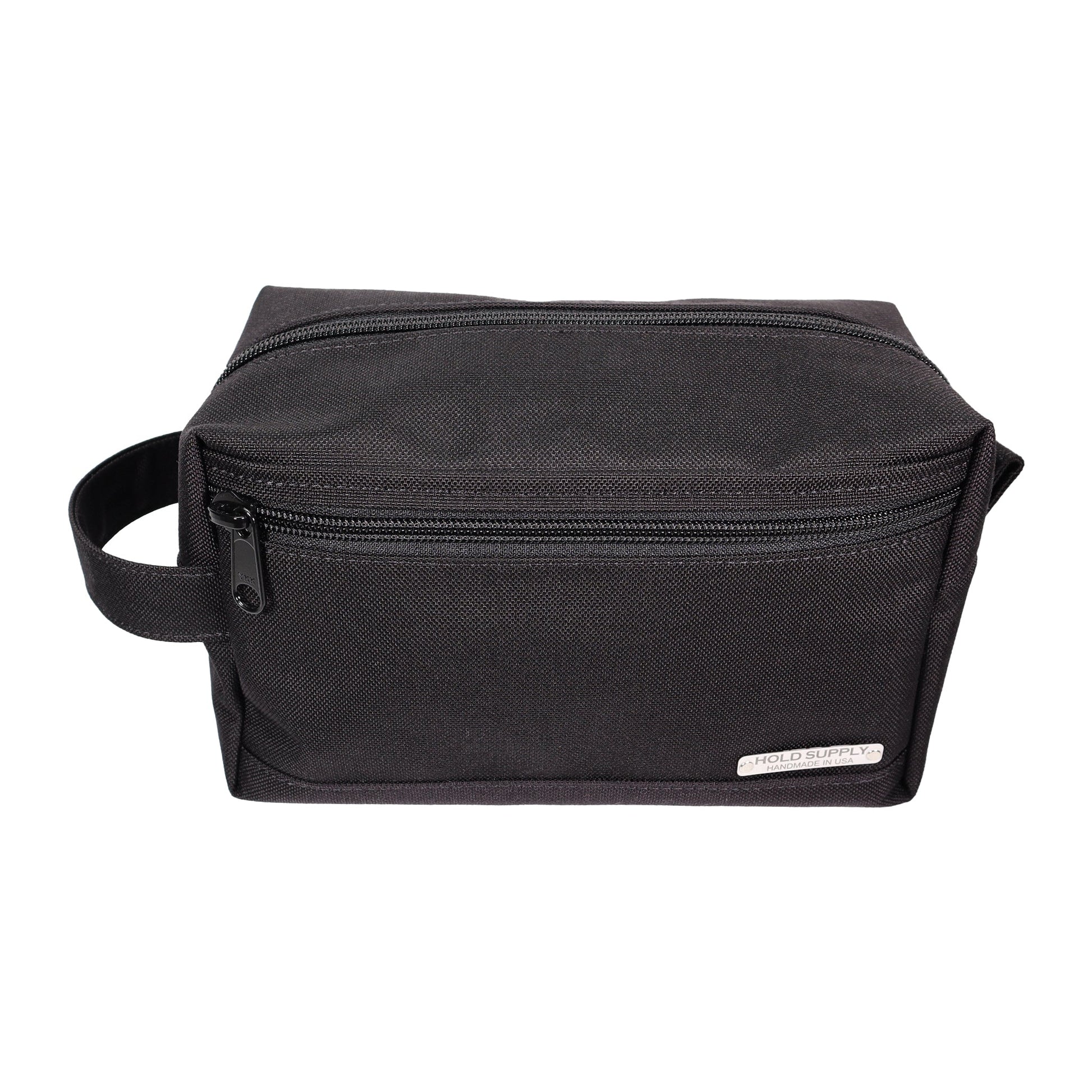 Black Tall Canvas Toiletry Bag