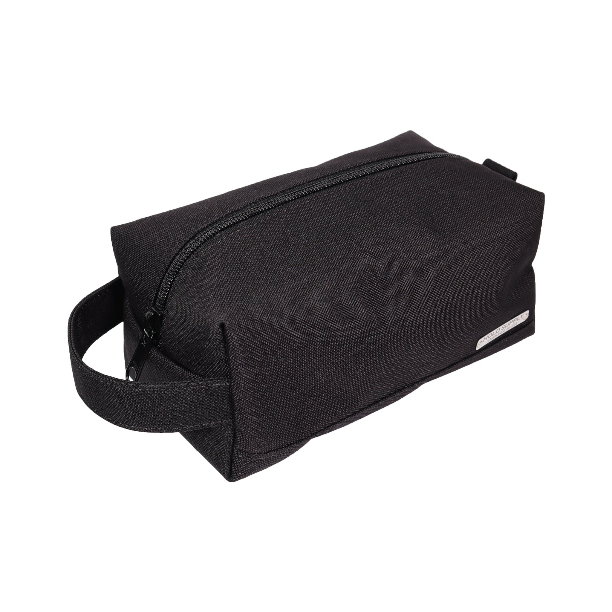 black travel toiletry bag Black Canvas Toiletry Bag Black